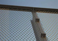 Architectural Metal Wire Mesh Facade Cladding SS Webnet SGS Approved