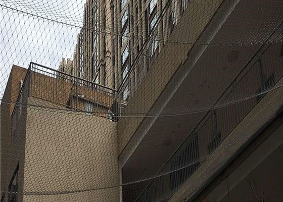 High Strength 3.0 mm Rope Stainless Steel Cable Netting with 80*80 mm Hole for Architectural Wire Mesh