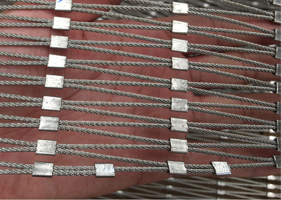 Corrosion Resistant Aisi 316 Wire Rope Mesh Net As Balustrade Security Net