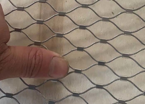 Flexibility Anti Acid Rope Safety Netting Customized 2.0 Mm Wire