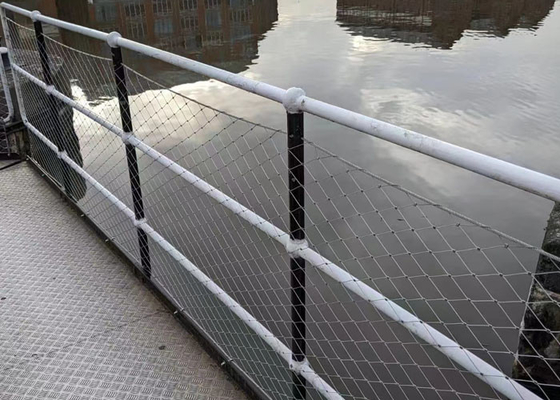 316 Stainless Steel Rope Balustrade Cable Mesh Flexible Non Rusting