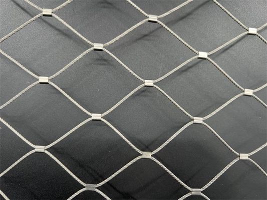 Flexible Durable Stainless Steel Wire Rope Mesh For Balcony Railings