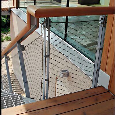 316 Stainless Steel Wire Cable Net Rope Mesh Fence for Stair Railing Balustrade