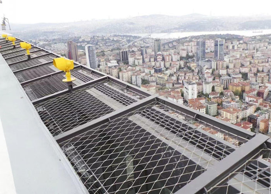 Rede de aço inoxidável do cabo da virola 316 do SUS 304 da flexibilidade para 3,0 o furo arquitetónico da corda 80*80 milímetros do milímetro