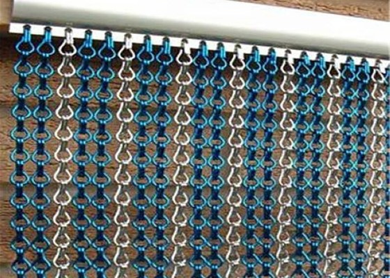 Tela de alumínio 100x200cm da porta do elo de corrente do erro do inseto de voo