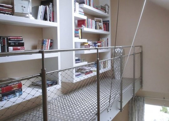 Fio arquitetónico Mesh To Prevent Children Falling do balcão ou da escada