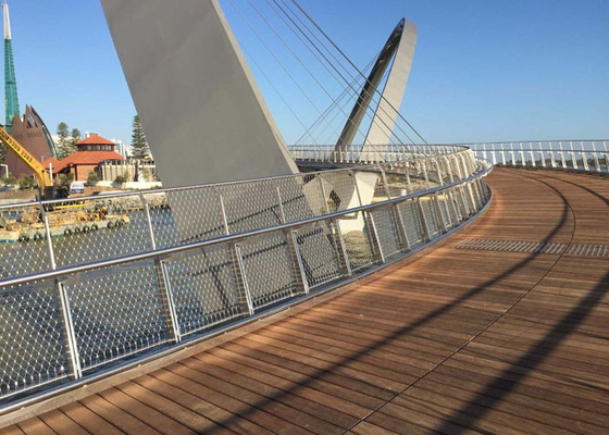 Fio Mesh Ferruled de Webnet da balaustrada da ponte da estrada
