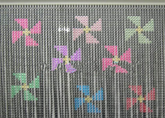 divisor de sala dobro dos cafés dos restaurantes da decoração da cortina do elo de corrente do gancho de 1.9mm