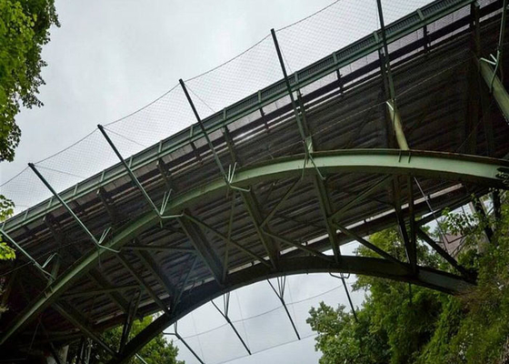 Cabo flexível de Mesh Stainless Bridge Netting Ferrule do cabo entrançado de aço da balaustrada 25x25 3,0 milímetros