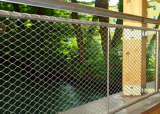 balaustrada de 1.5mm ou cerco do fio arquitetónico Mesh Non Rusting