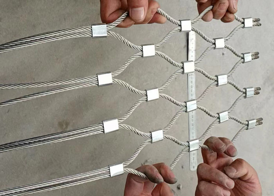 Proteção de aço de alta elasticidade de Mesh Excellent Flexibility Architectural Safety do cabo
