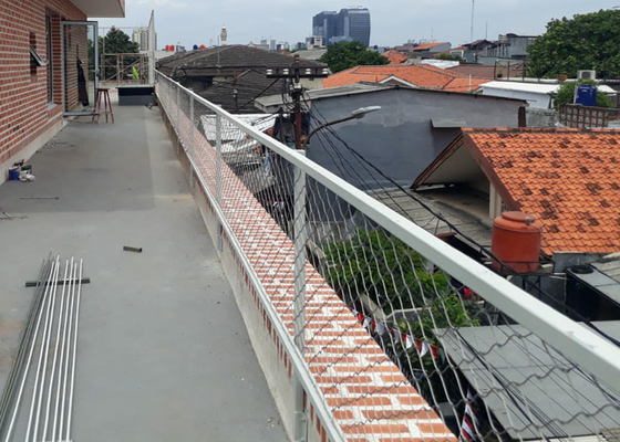 Fio arquitetónico Mesh With Ferrule Rope da parede de limite 2,5 milímetros de fio