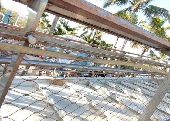 Rede de aço inoxidável flexível do cabo de fio SS304 2,0 furo do fio 50x50 milímetros do milímetro