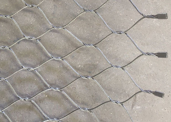 316 X tendem a corda de fio de aço inoxidável Mesh For Anti Falling 50x50 milímetro