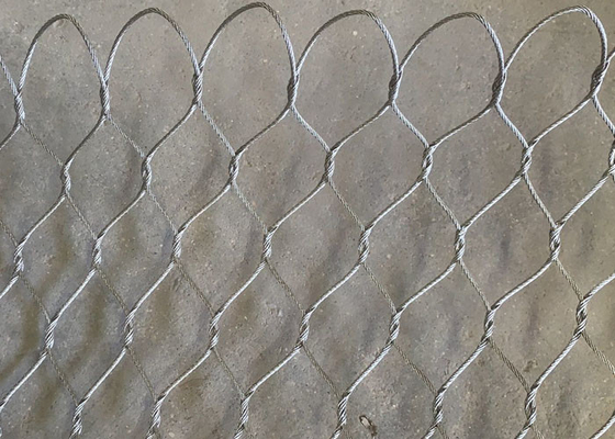 Corda tecida de aço inoxidável de alta elasticidade Mesh For Architectural Safety Protection