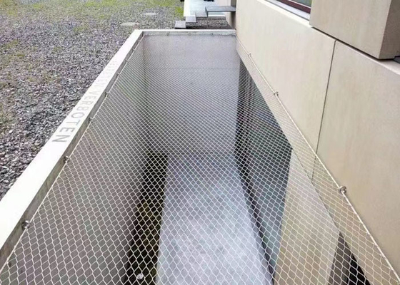 Rede flexível da segurança de 304 Inox 2,0 milímetros de fio para arquitetónico