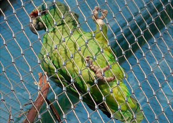 Furo de aço inoxidável flexível personalizado de Mesh For Bird Netting 30x30 milímetro do aviário