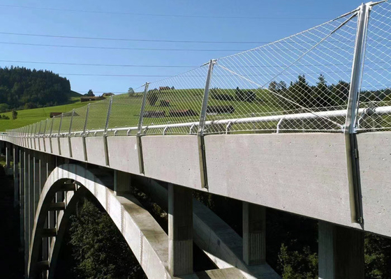 Ponte de segurança com nós rede de corda de aço inoxidável Sus 316 2,5 mm