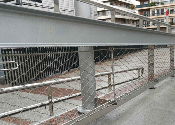 Cerca de corda de aço inoxidável para proteção 2,0 MM 60x60 MM Furo