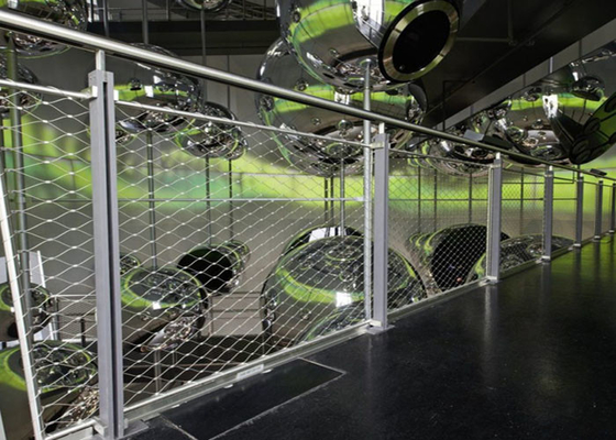 Corda decorativa flexível Mesh For Balustrade Stainless Steel Ss304 da segurança 2,0 milímetros de fio