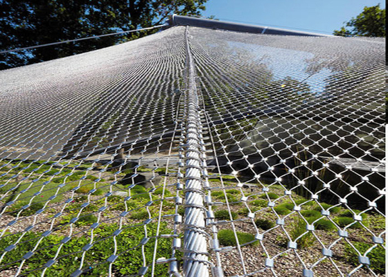 jardim zoológico de aço inoxidável Mesh Non Rusting Ferrule Rope Mesh Customizable de 2.5Mm