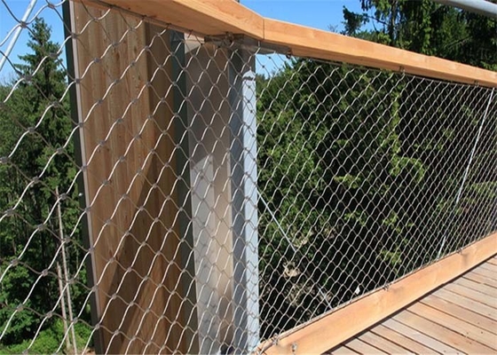 Corrosão de Mesh Netting 2.0mm da cerca da corda de fio da prevenção Sus304 da queda anti