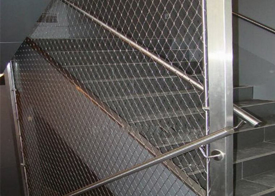 Alcaloide de Mesh Netting do cabo de aço inoxidável customizável do Sus 316 anti
