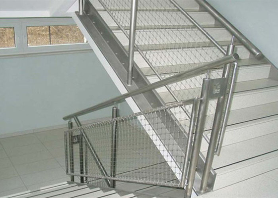Fio de corda de aço inoxidável Mesh For Stairs Flexibility de Sus316 2.5Mm