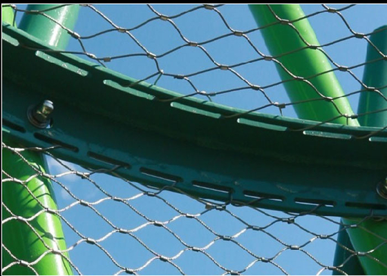 Rede de aço inoxidável da corda da prevenção da queda com cabo Mesh Corrosion Proof da virola