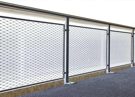 A balaustrada SUS304 cabografa a anti corrosão de Mesh Stainless Steel Rope Netting 2.0mm