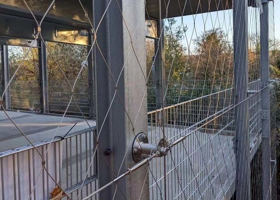 Rede do cabo de Mesh Fence Flexible Stainless Steel da corda para a construção