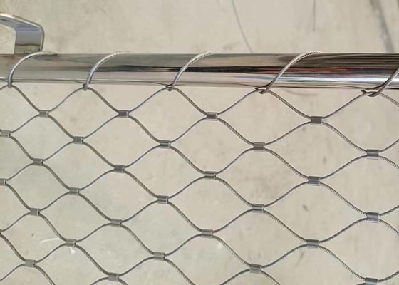 Cabo Mesh With Frame Customized da corda SS304 para a parede de limite