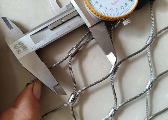 Malha resistente à corrosão da corda AISI316 com a virola como a rede da segurança