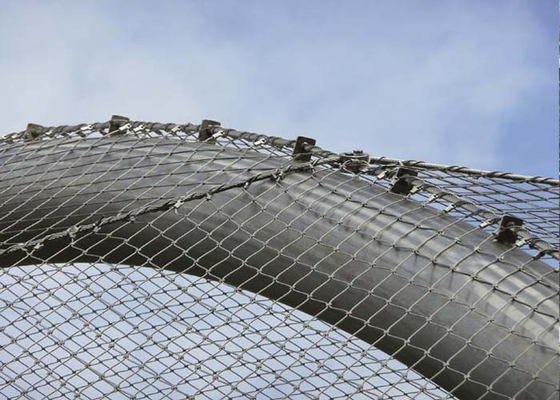 Corda de fio de aço inoxidável flexível Mesh For Safety da arquitetura