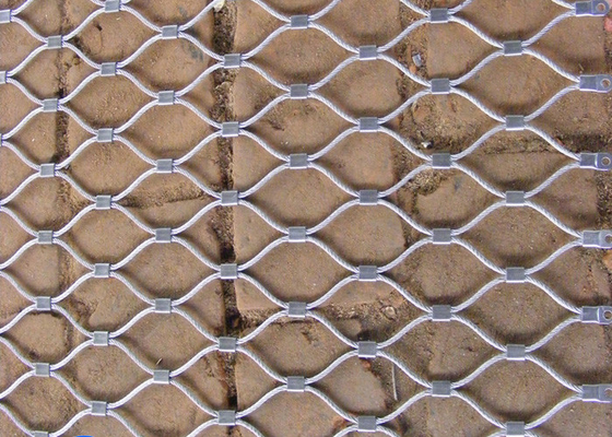 Corrosivo de aço inoxidável de Mesh For Amusement Rides Anti da corda de fio da flexibilidade excelente