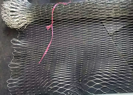 Anti corda corrosiva Mesh For Amusement Rides dos Ss da flexibilidade