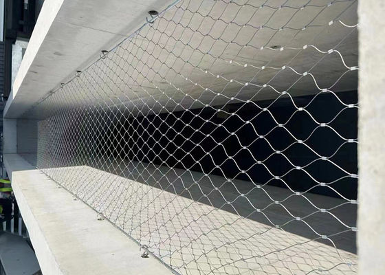 Corda de fio de suspensão Mesh Net Flexibility Anti Acid da segurança 25*25mm