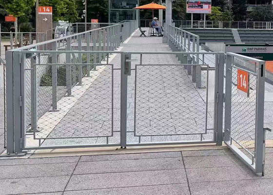Rede de cabo de aço inoxidável flexível balaustrada anticorrosiva personalizada