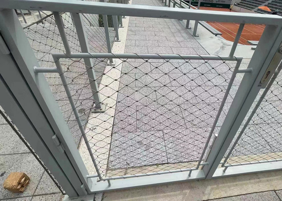 Rede de cabo de aço Aisi 316 resistente à corrosão como rede de segurança de balaustrada