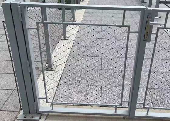 Virola de aço inoxidável Mesh Anti Rust da cerca 304 da corda da segurança 2,0 milímetros de fio