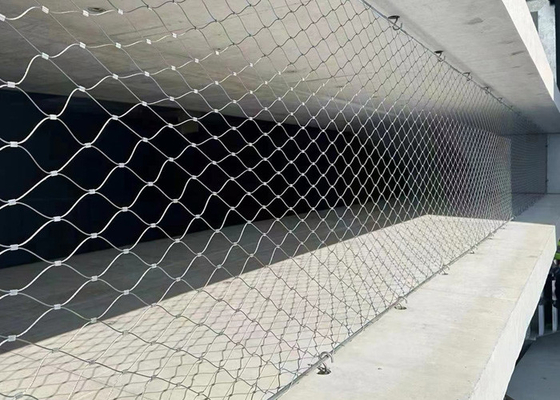 cabo arquitetónico Mesh Anti Corrosive Anti Rust da rede da segurança de 300*300mm