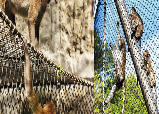 Aço inoxidável Recinto zoológico Aviário Rede de arame 1m Largura do rolo Anti-ferrugem