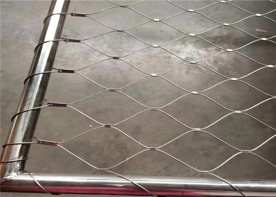 Fio de corda de aço inoxidável flexível Mesh Rhombus Shaped de Inox 316L