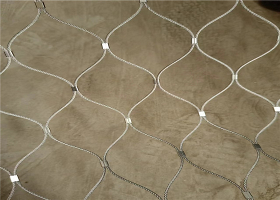 SS316 Diamante Flexível Inox Cable Mesh Zoo Aviário vedação Anti-corrosião