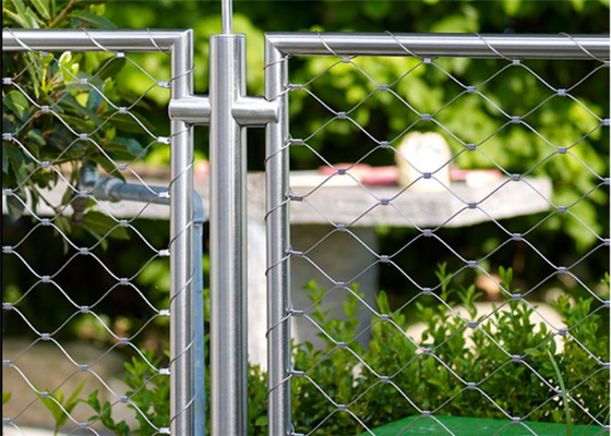Ferrule de aço inoxidável Netting de arame de aviário em gaiolas de animais