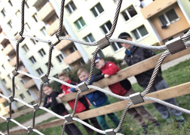 Rede da malha da corda de fio de AISI 316, malha de aço inoxidável flexível do cabo para o balcão