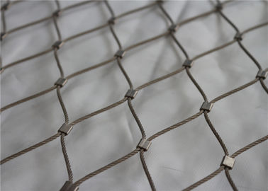 Malha tecida cabo 7x7 da corda de Inox, rombo indestrutível do fio 7x19 dado forma