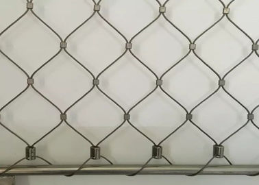 Malha Ferruled flexível da corda de fio, malha de aço inoxidável do cabo de 316 categorias