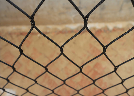 Anti corda de fio UV do óxido do preto da virola, CE tecido da malha do jardim zoológico da corda de fio aprovado