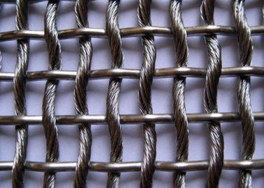 Painéis decorativos da cerca da rede de arame de Architectual, rede de arame tecida de aço inoxidável